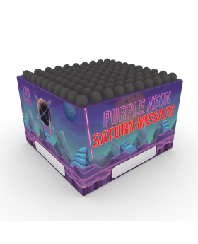 100 Shot Purple Neon Saturn Missiles Saturn Missiles Planet X